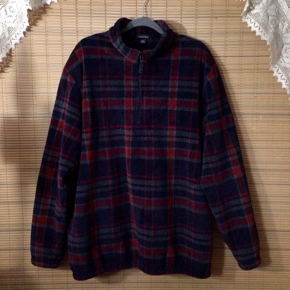 NAUTICA fleece pull over shirt zip neck - Picture 4 of 13